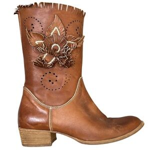 Western/Cowboy/Bohemian Embroidered and Appliqué Midi